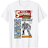 Marvel Avengers Iron Man Tales of Suspense Comic Cover T-Shirt Small