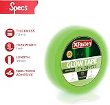 XFasten Glow in the Dark Tape Yellow/Green 1 Inch x 30 Foot Duct Tape view 2
