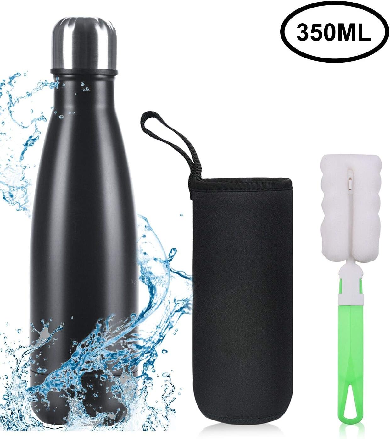 bottiglia d'acqua isolata per l'escursionismo