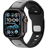 Anlinser Bands Compatible with Apple Watch Band for Men Women 49mm 46mm 45mm 44mm 42mm, Soft Sport Loop Waterproof Strap for iWatch Ultra 3/2/1 Series 11/10/9/8/7/6-1 SE, Light Gray