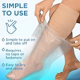 Mighty-X 2 Pack Waterproof Leg Covers Full Shower Shield 28x12 in view 5