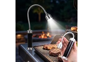 Portable Magnetic BBQ Grill Ligh 9 Led Flashlight Soft Tube 360 ° Adjustable Magnetic Base Outdoor Grill Lighting Flashlight