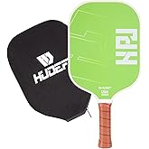 HUDEF USAPA Pickleball Paddles Set: Graphite & Fiberglass Honeycomb Core, 4 Outdoor Balls, PU Leather Carry Bag