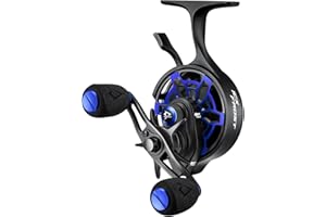 Piscifun ICX Frost Ice Fishing Reel, Innovative Structure Design, Magnetic Drop System Inline Ice Reel, No line Twist, Large Spool Diameter, 7+1 Shielded BB, 2.7:1 High Speed Ratio