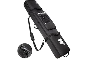 MERALIAN Snowboard Bag with Wheels, Padded Roller Snowboard Bag for Single Snowboard and Snowboard Boots,Available Length in 160cm and 170cm.