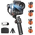 Hohem iSteady MT2 Kit Camera Stabilizer with AI Tracker/Magnetic Fill Light, All in One 3-Axis Gimbal Stabilizer for Mirrorless Camera Smartphone, Native Vertical Shooting