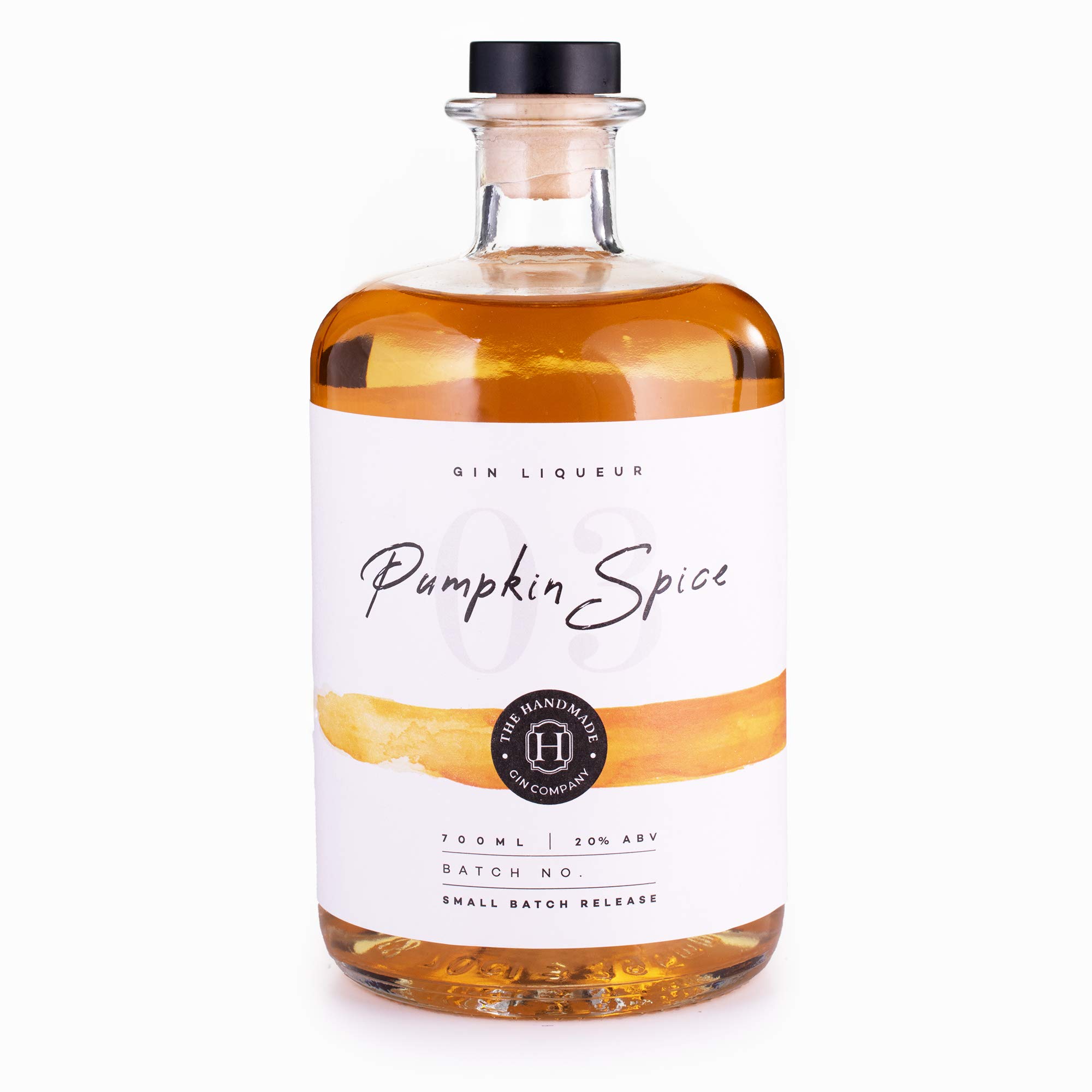 Pumpkin Spice Handmade Gin Liqueur 70cl - Halloween & Festive Premium Craft Gin - 20% ABV