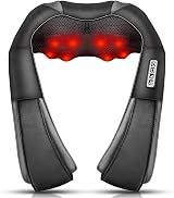 iKristin Neck Massager 3D Kneading Shiatsu with Heat Gray