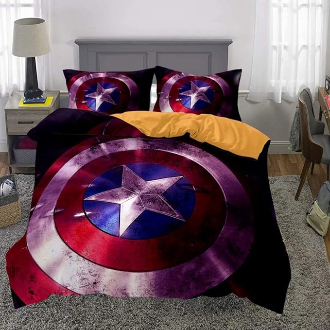 Siyarar Marvel Bedding Set Teen Boys Duvet Cover For Kids Bed Comforter Cover Sets Twin 2 Pieces Black T1 Bedding Sets Collections Kids Bedding Ilsr Org