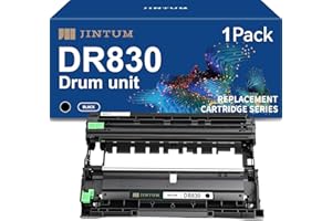JINTUM DR830 Drum Unit Compatible with Brother DR830 DR-830 TN830 TN-830 Drum Unit Replacement for Brother HL-L2460DW DCP-L2640DW HL-L2405W MFC-L2820DW Printers (No Toner)