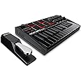 Akai MPK Mini MK3 MIDI Keyboard Controller + M-Audio SP2 Sustain Pedal, with MPC Beats and Software Suite – Beat Maker Bundle (Black)
