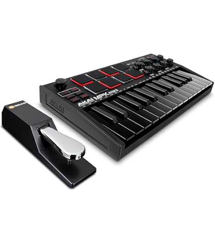 Amazon.com: Akai MPK Mini MK3 MIDI Keyboard Controller + M-Audio