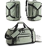 BAGSMART 4-IN-1 Gym Bag for Women Men, TSA Lightweight Duffle Bag for Travel with Shoe Compartment & Wet Pocket, 22L/30L/38L Tactical Backpack with 40oz Water Bottle Holder
