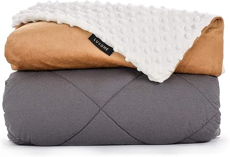 Amazon.com: LUXOME Premium Kids Weighted Blanket | Includes Removable