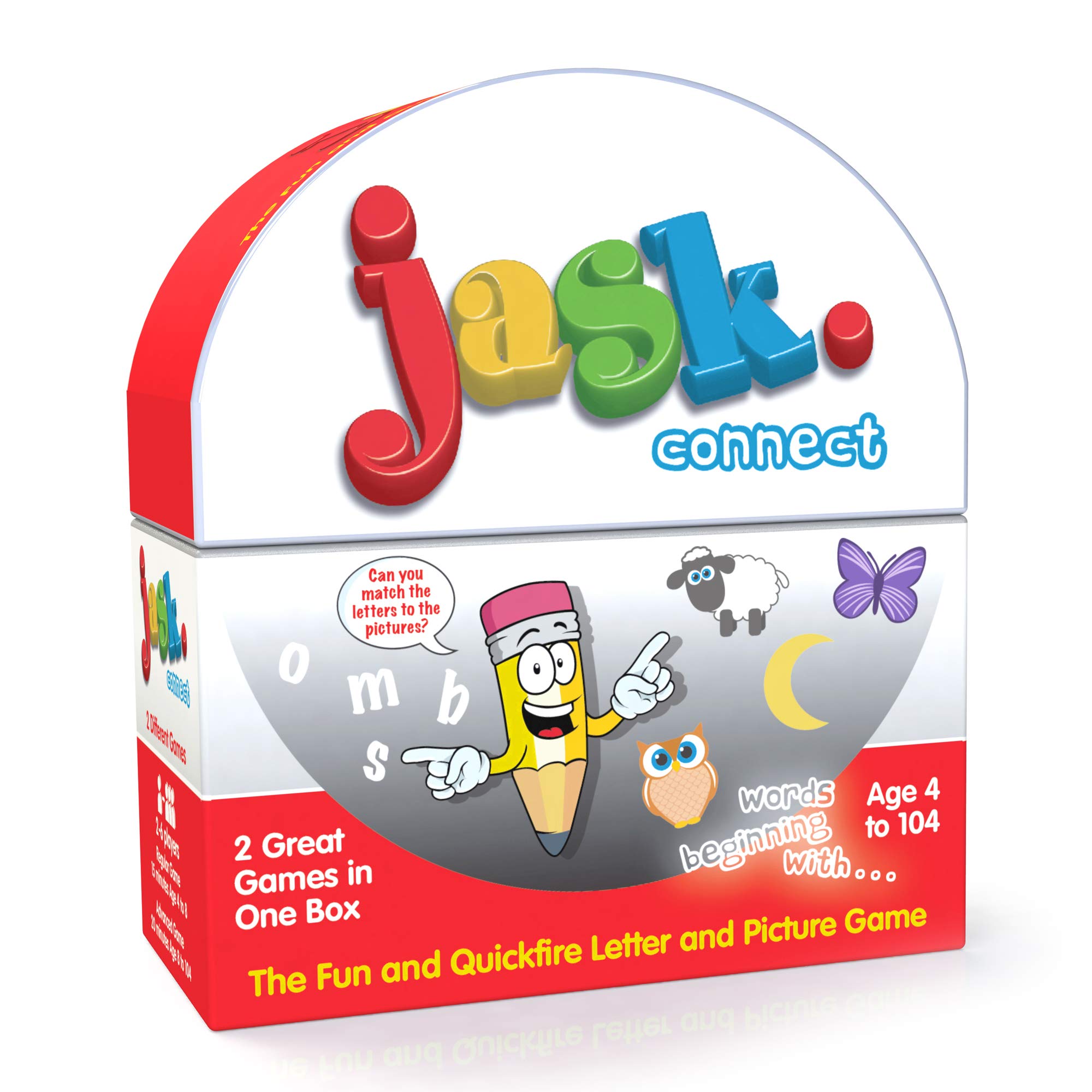 Jask Connect Fast-Paced Interactive Fun Game mainly for Kids ! Adults can Play too ! Great for the Elderly ! Everyone plays all at the same time!