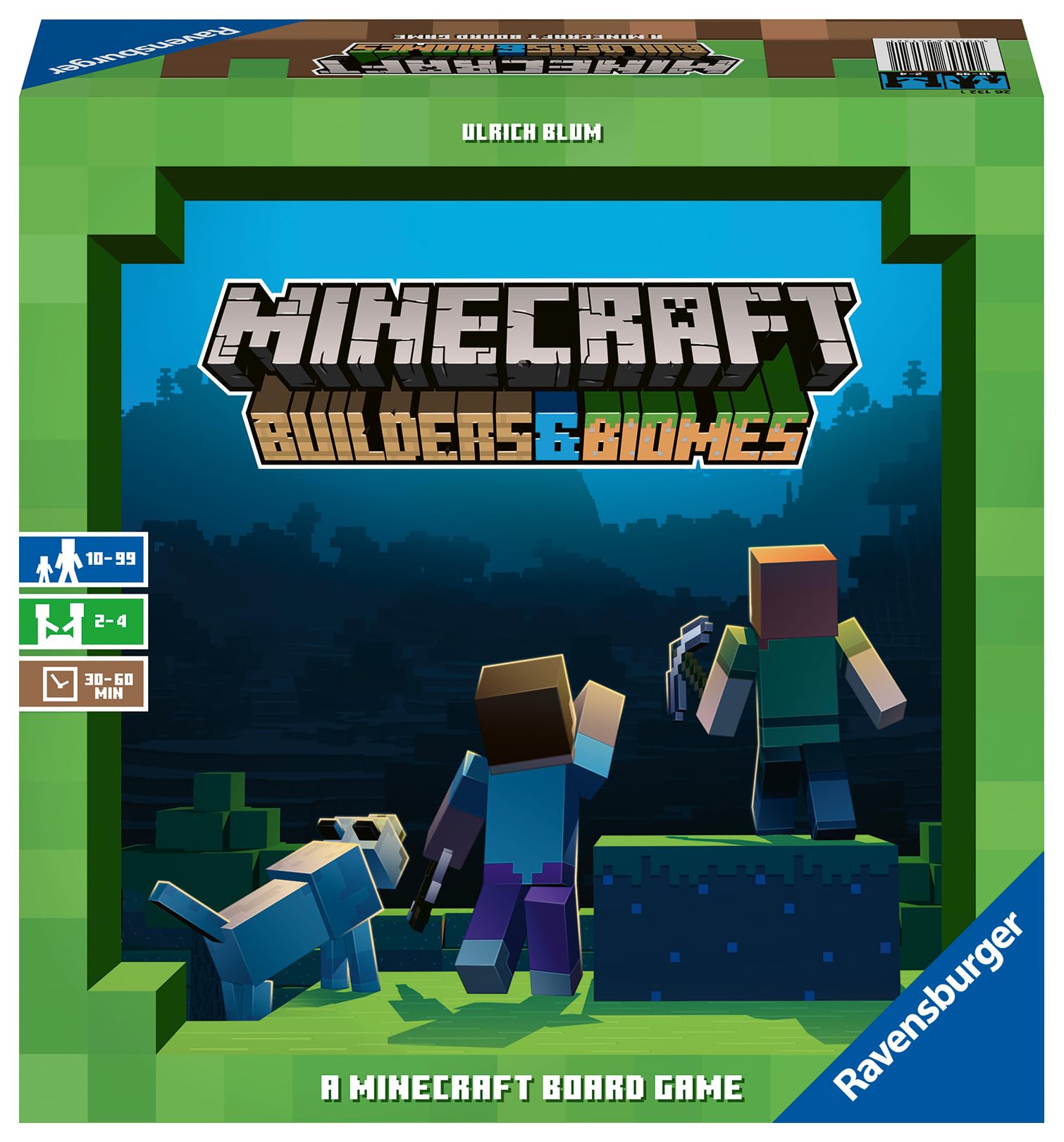 Ravensburger Familienspiel 26132 - Minecraft Builders & Biomes - Gesellschaftsspiel für Kinder und Erwachsene, für 2-4 Spieler, Brettspiel ab 10 Jahren