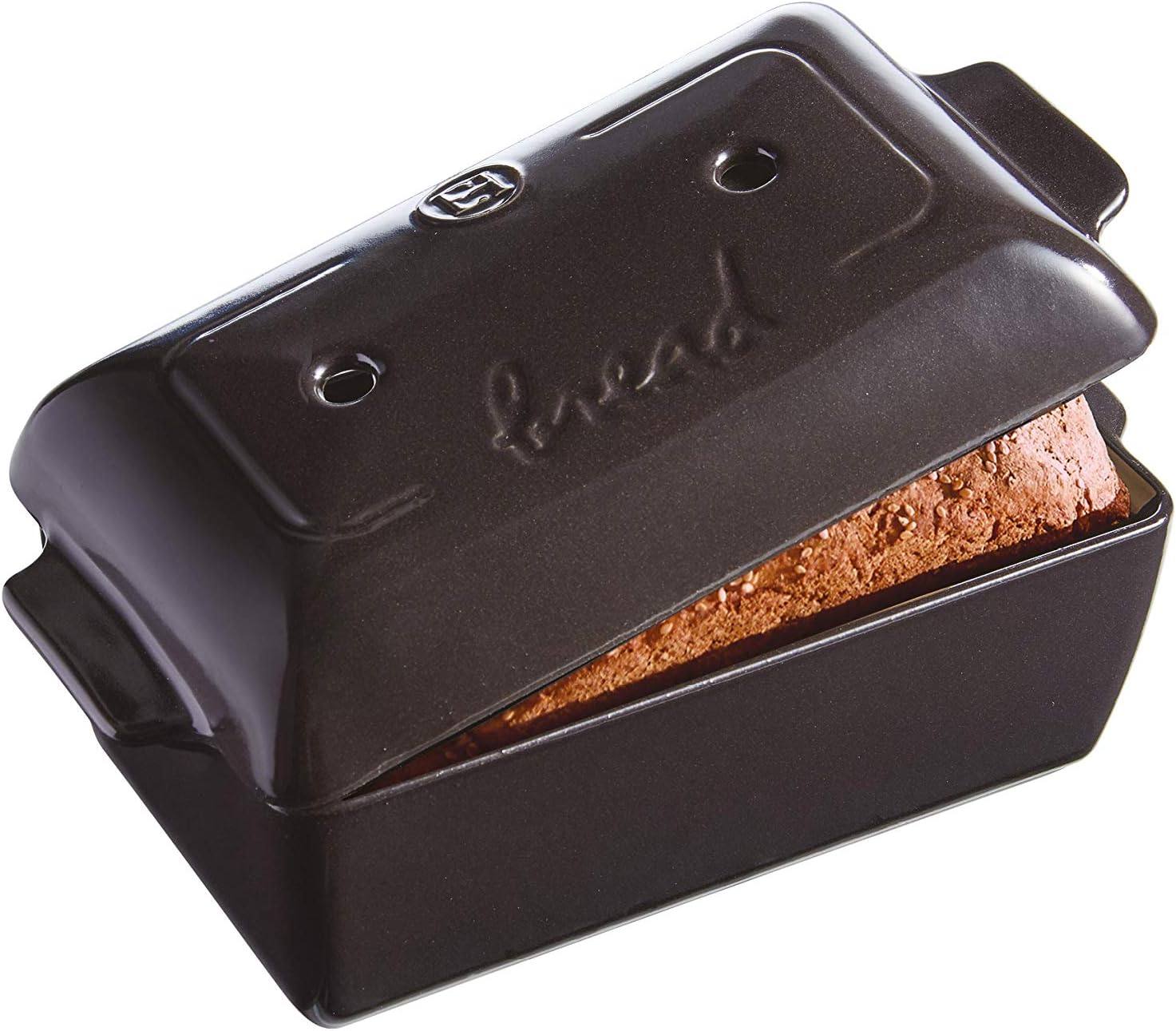 Emile Henry Made in France Bread Loaf Baker, 9.4 x 5"", Charcoal Amazon.ca Home & Kitchen