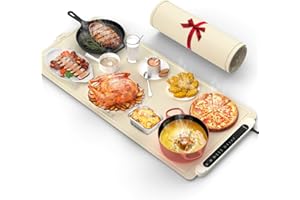ZCJSHX Warming Mat for Food Extra Large: 36"X16" Adjustable Silicone Food Warming Mat Heating Pad Food Warming Pad for Kitchen Counter Warming Trays for Buffets Party Hot Plates for Countertop Gifts Family