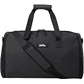 Halfday Convertible 2-in-1 Garment Duffel Weekender Bag 40L | Wrinkle-Free Travel, Hanging Suit Compartment, Shoe Pockets, Trolley Sleeve. Durable & Water-Resistant Carry-On, Shadow