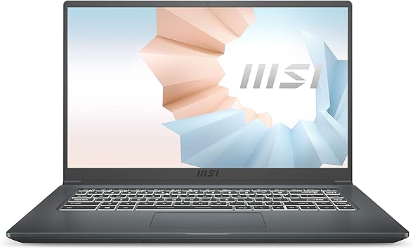 Amazon Com Msi Modern 15 Professional Laptop 15 6 Ips Level Thin Bezel Display Intel Core I7 1165g7 Nvidia Geforce Mx450 32gb Ram 1tb Nvme Ssd Thunderbolt 4 Win10 Pro Carbon Gray A11sb 059 Computers Accessories