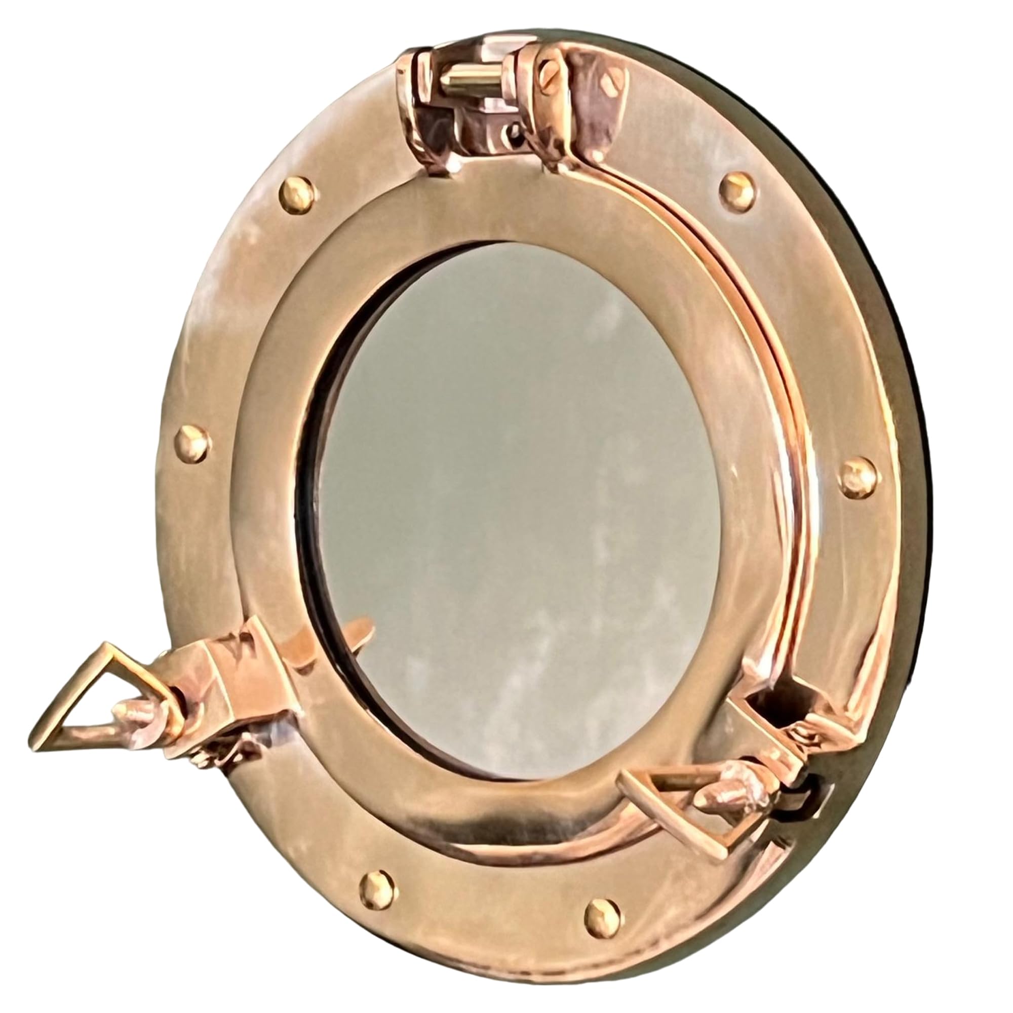 Thorness Nautical Brass Porthole Mirror - Wall Hanging Home Decor