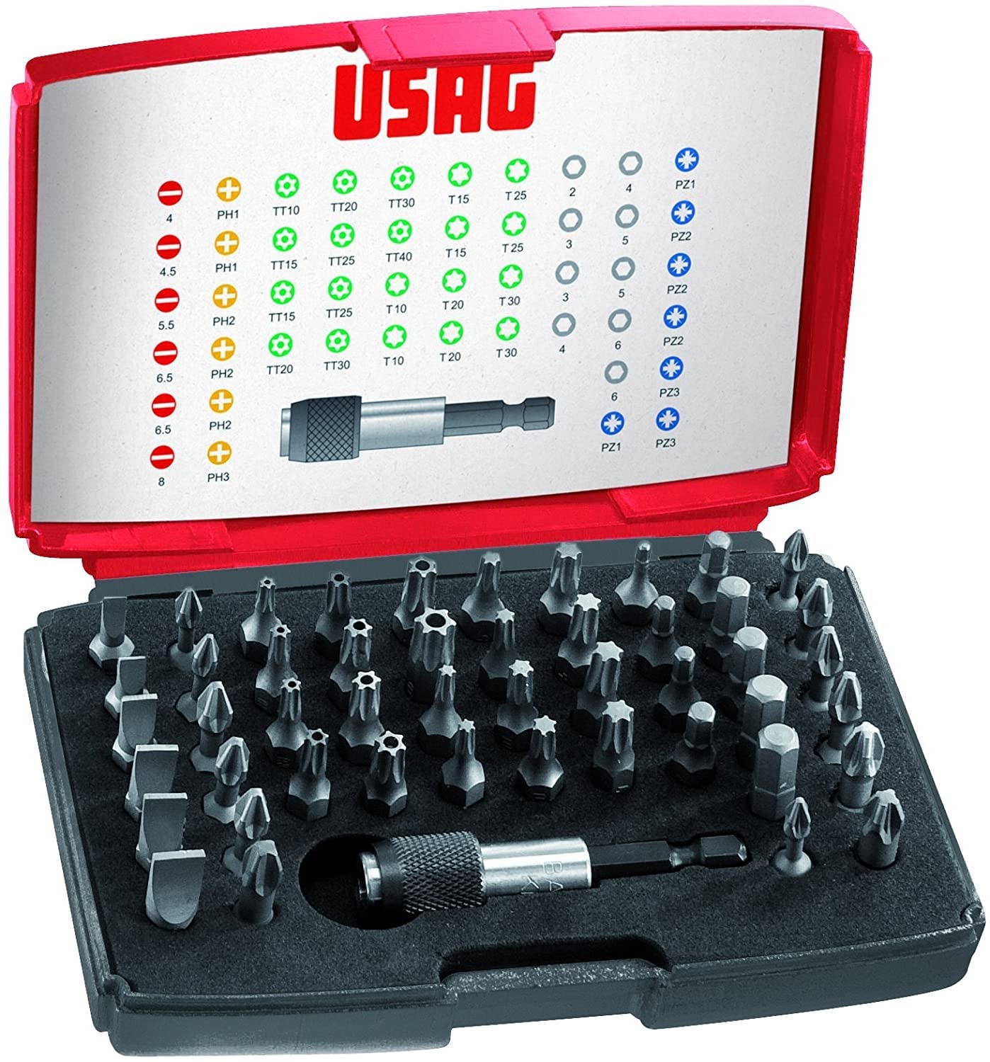 USAG U06920041 - 692 J49 - Assortment with bits - 1/4" (49 pcs.)