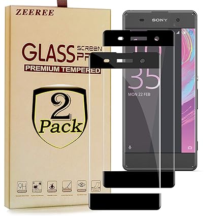 ZEEREE [2 Stück] für Sony Xperia XA F3111 Panzerglas Schutzfolie, Ultra Strapazierfähig Härtegrad 9H Displayschutzfolie für S