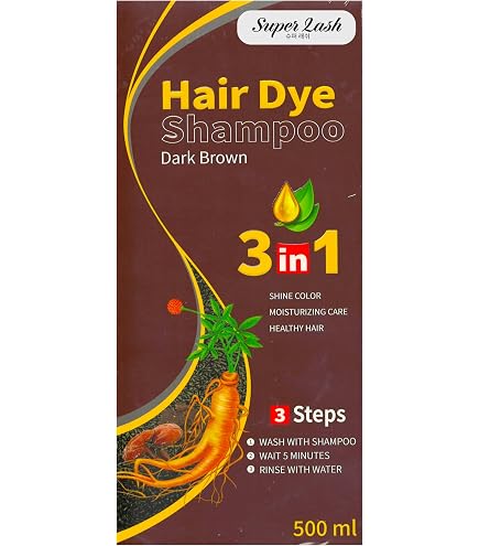 Amazon.com : Coffee Color Hair Dye Shampoo 3 in 1 Treatment 500ml