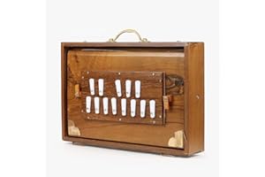 Tones and Decor 15" Shruti Box – 13 Keys | Teak Wood Musical Instrument with Carry Bag | Shruti Box Tuned to 432Hz | Ideal fo
