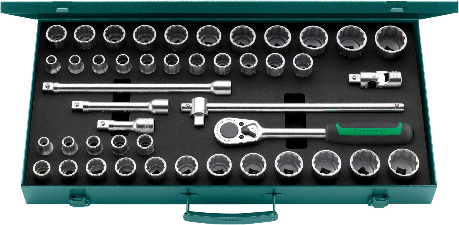 Stahlwille 96030140 50mA/39/6N Socket Set 1/2 Inch, 45 Pieces