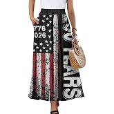 Maxi Skirts for Women Flowy Fall Skirts with Pockets Pleated Skirt High Waisted Midi Long Skirt Reg and Plus Size S-XXL