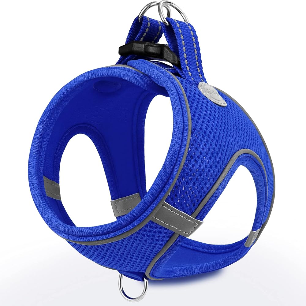 Joytale Step in Dog Harness Navy Blue Small Breeds Breathable Reflective