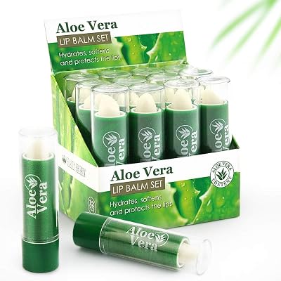 Beauty4Britain Aloe Vera Lip Balm Set 72 x 3.8g 6 Display Boxes