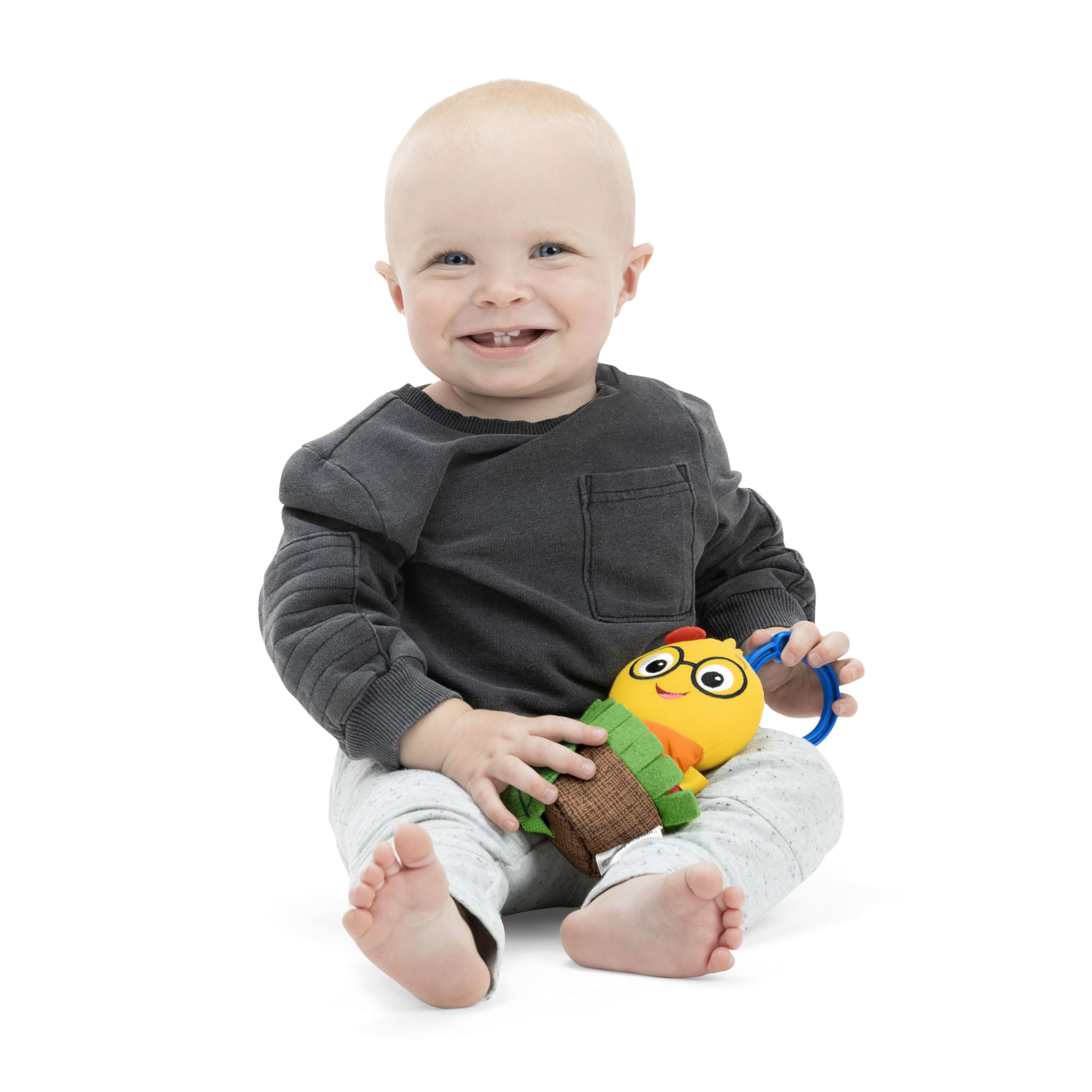 Baby Einstein Cal-a-Puller Pull & Shake Stroller Toy, Ages 0 Months and Up