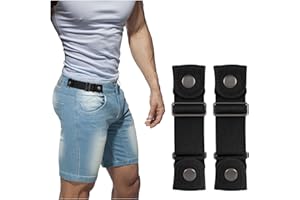 BELTROAD No Buckle Belts for Men Women Side Belt without Buckle Elastic Stretch Adjustable Belt Invisible No Buckle Belt