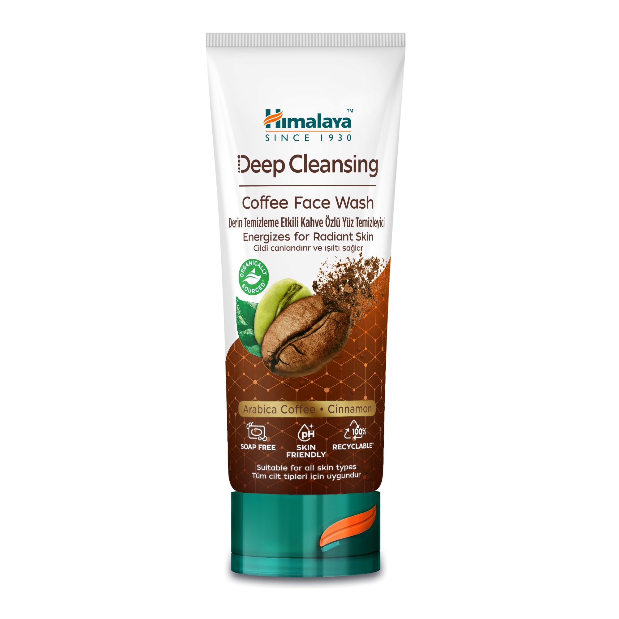 Himalaya Deep Cleansing Coffee Face Wash, Polyphenols Rich for Daily Care | Fresh, Oil-Free Look | Helps Improve Skin Texture, 100ml — image 1