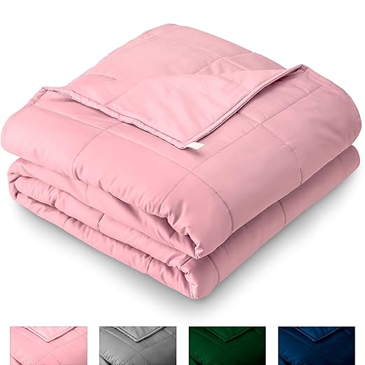 Amazon.com: Bare Home Weighted Blanket 10lb - Throw/Travel Size for