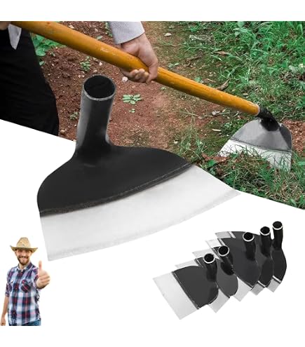 Single Head Hoe 16" Forged Garden Hoe Tools With Wooden Handle Garden Rakes Shovel