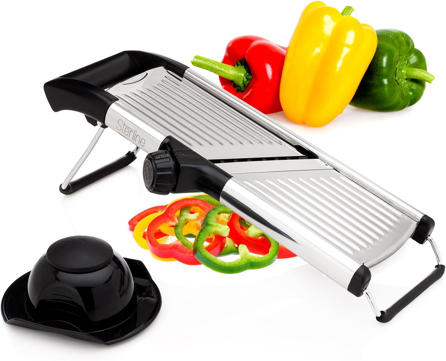 Sterline Mandoline Professionnelle, Mandoline Réglable, Madoline Inoxydable, Trancheuse à