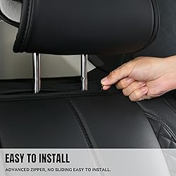 CAR PASS Bling Diamond Back Seat Covers, Nappa