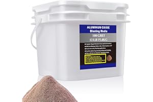 YHASPACE Aluminum Oxide - 12 LBS - Medium to Fine Sand Blasting Abrasive Media for Blasting Cabinet or Blasting Guns. #100 GRIT