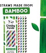 The Cheeky Panda Bamboo Paper Straws 100 Multicoloured Drinking Straws view 2