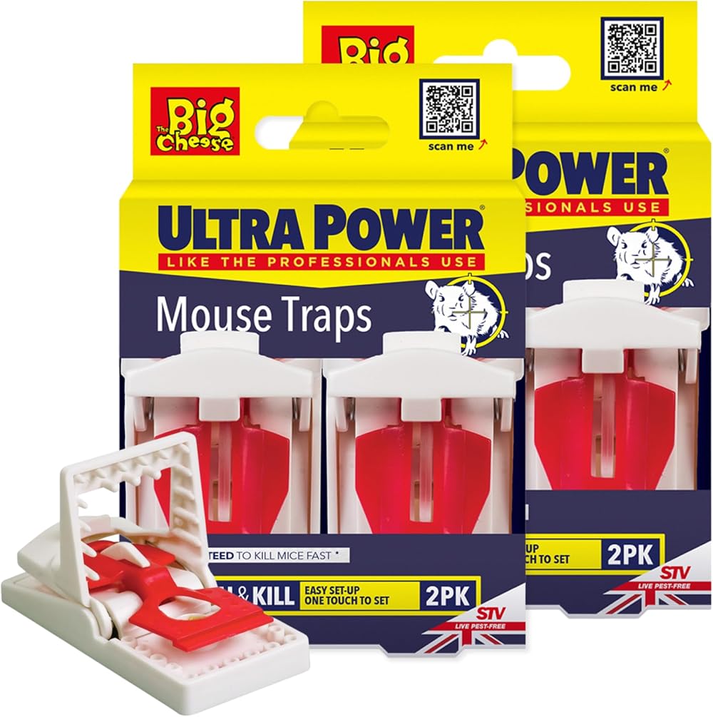 The Big Cheese Ultra Power Ready-Baited Mouse Trap Multi Pack