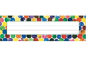 CARSON DELLOSA EDUCATION Carson Dellosa 36-Piece World of Eric Carle Classroom Nameplates, Student Desk Tags for Classrooms, Colorful Classroom Decor Name Tag Labels for Classroom Organization and Décor