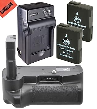 Big Mike s Kit de batería y cargador para Nikon D5100 D5200 D5300 ...
