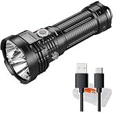 Fenix LR50R V2.0 18,000 Lumen Searchlight, USB-C Rechargeable Flashlight with 925 Yard Beam, Spotlight &amp; Floodlight, UV &amp; Red Light, OLED Display and Lumentac Organizer