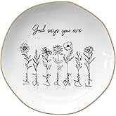 God Says You are – Ring Tray, Confirmation Gifts for Teen Girls, Christian Gifts for Women, Christian Jewelry Dish, Religious Gifts for Women, Christmas Gift – Jewelry Dish Tray Thanksgiving gifts