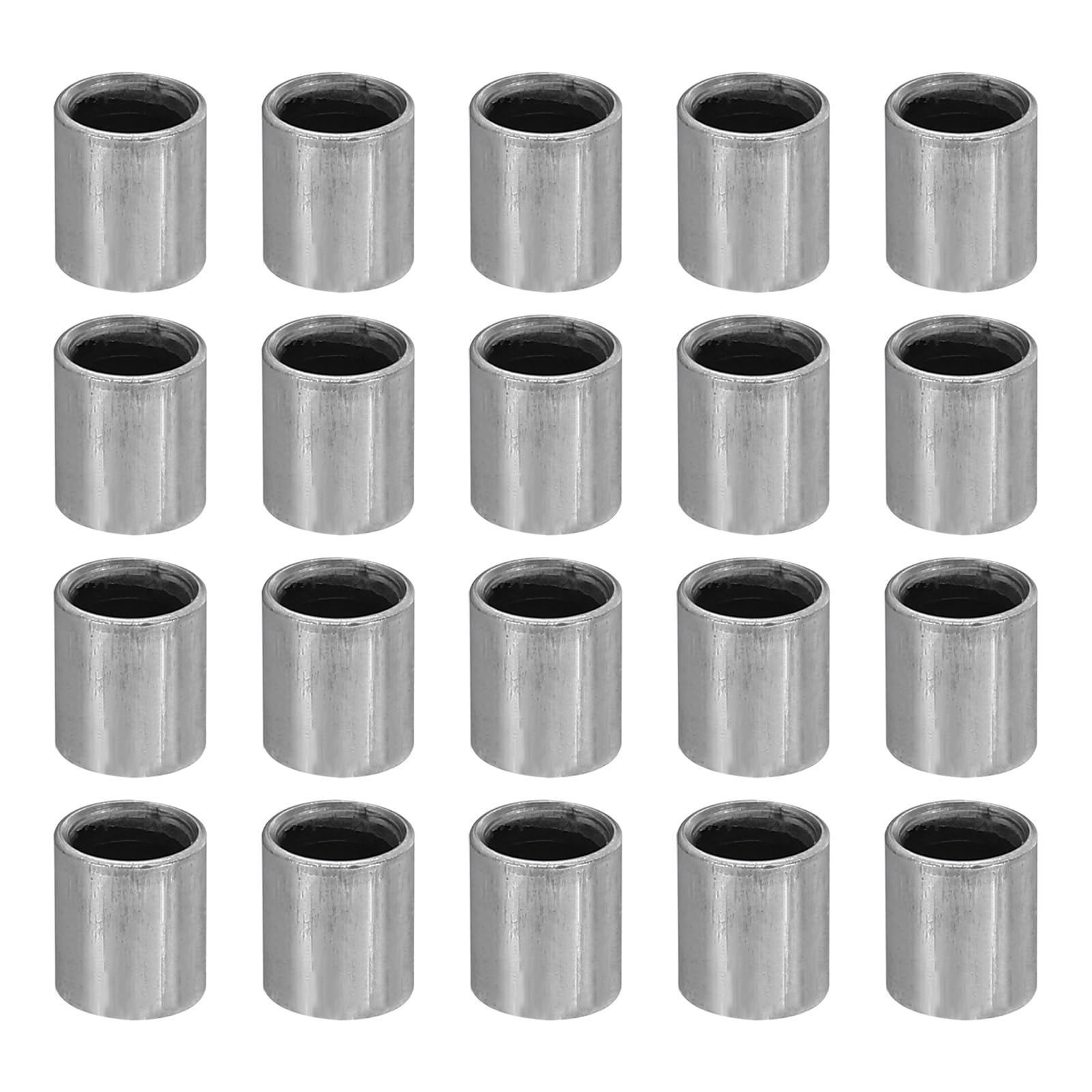 PATIKIL M5 Steel Spacers, 40 Pcs Metal Spacers Steel 5mm ID x 7mm OD x 8mm L Carbon Steel Spacer Screw Standoff Round for 1/5in or M5 Screw Bolts