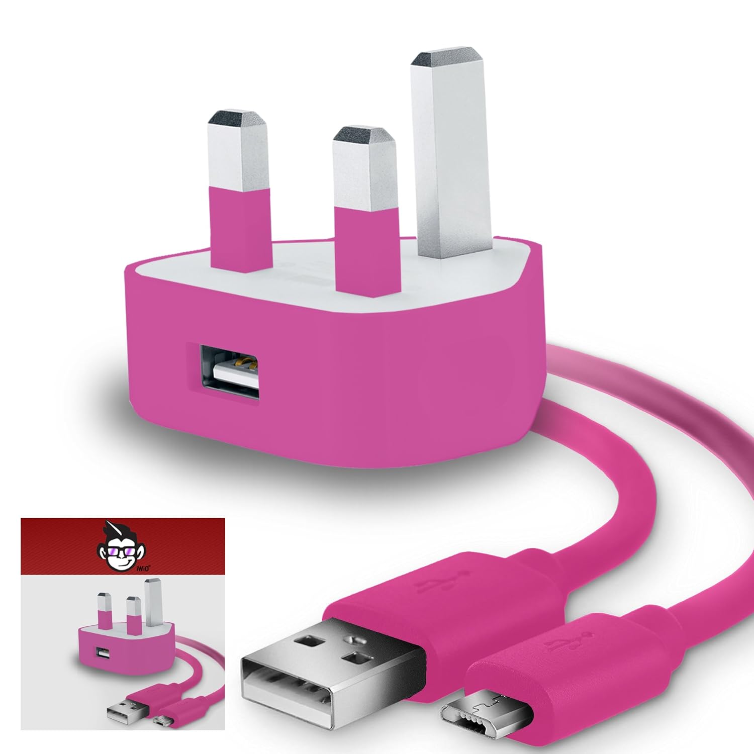 3 Pin UK USB Mains Charger Adapter 1000 mAh Amazon.co.uk Electronics