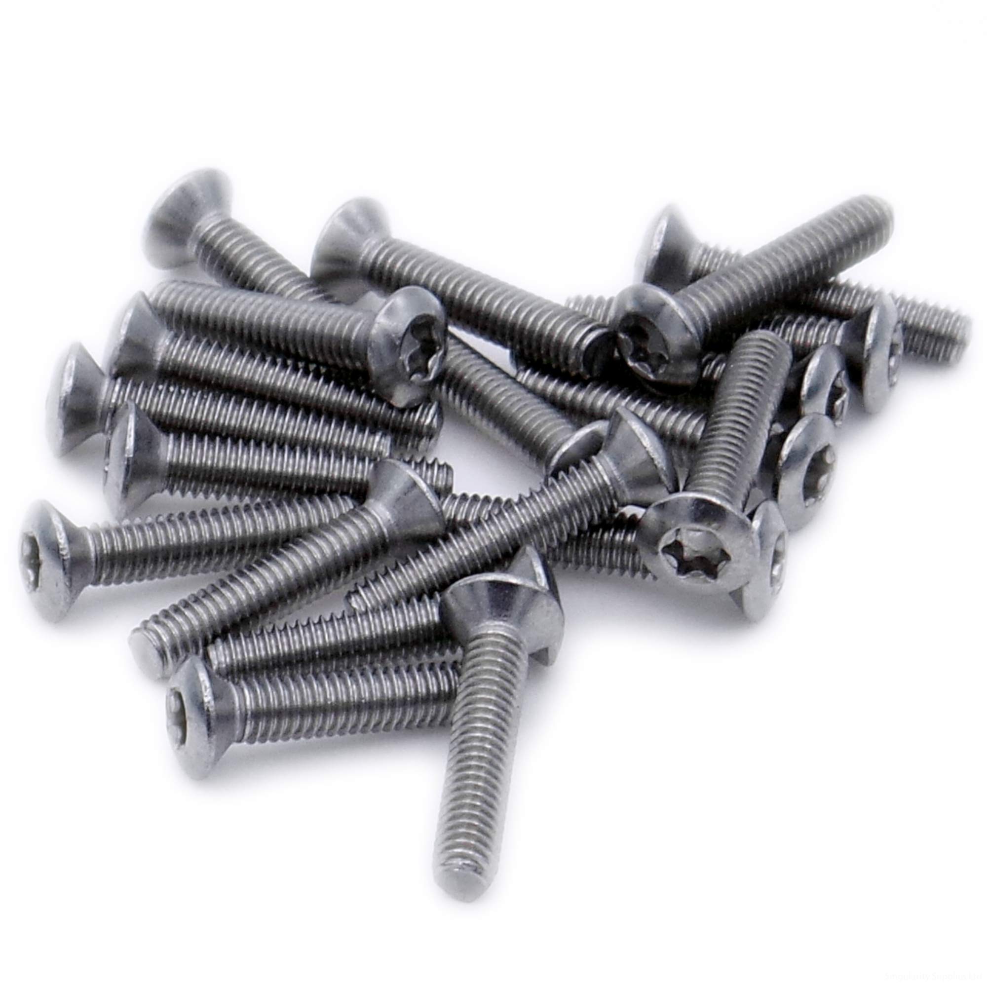 M6 (6mm x 16mm) TX Socket Raised Countersunk Machine Screw (Bolt) - Stainless Steel (A2) (Pack of 20)